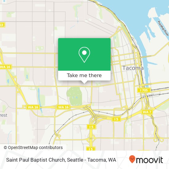 Saint Paul Baptist Church map