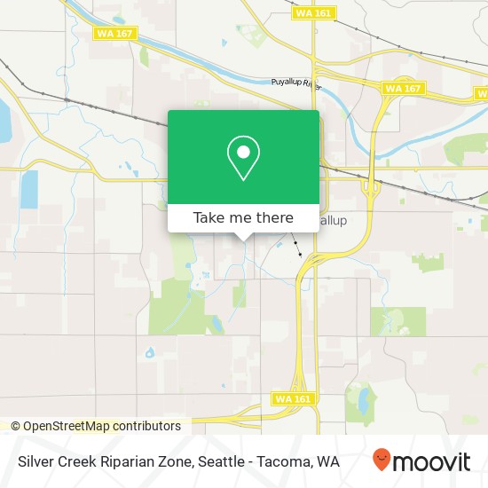 Silver Creek Riparian Zone map