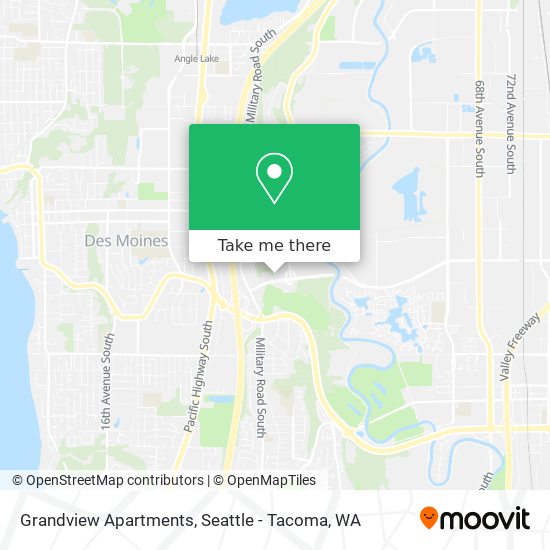 Mapa de Grandview Apartments