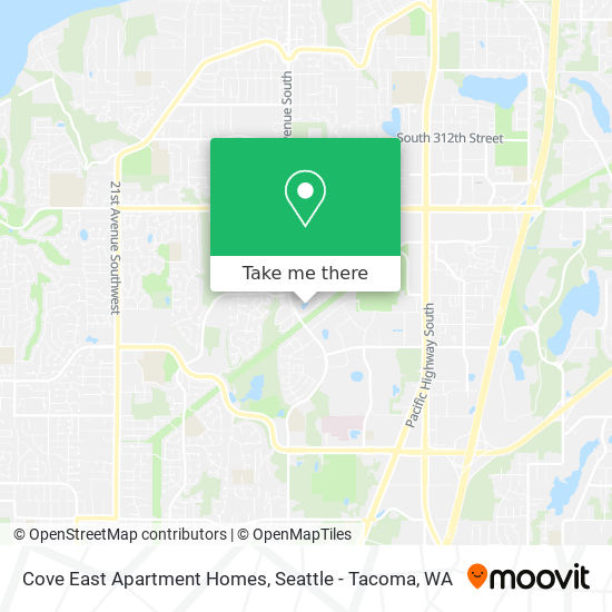 Mapa de Cove East Apartment Homes