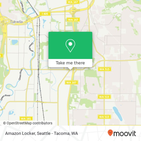 Mapa de Amazon Locker