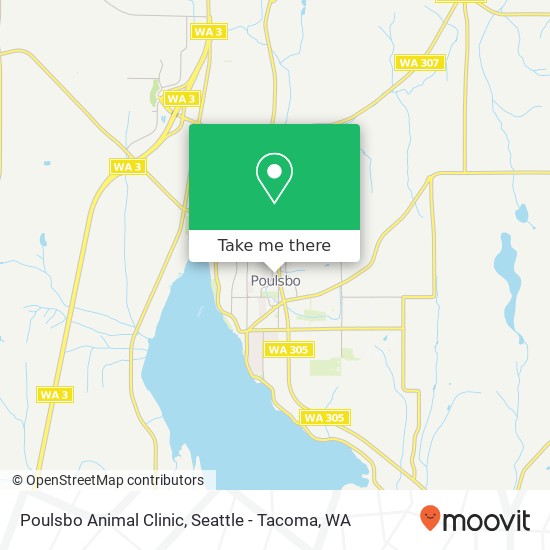 Mapa de Poulsbo Animal Clinic