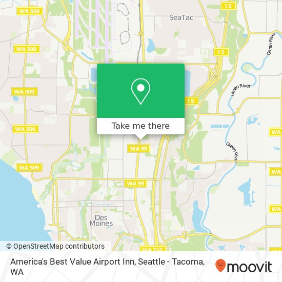 Mapa de America's Best Value Airport Inn
