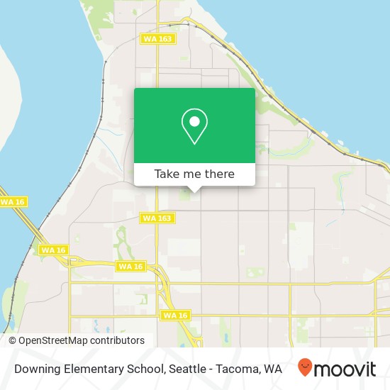 Mapa de Downing Elementary School