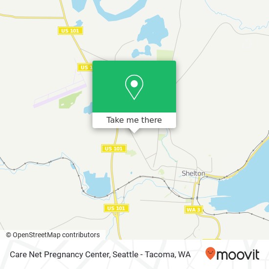 Mapa de Care Net Pregnancy Center