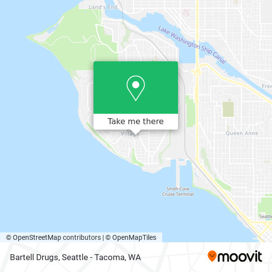 Bartell Drugs map