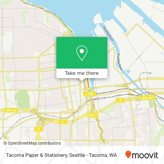 Mapa de Tacoma Paper & Stationery