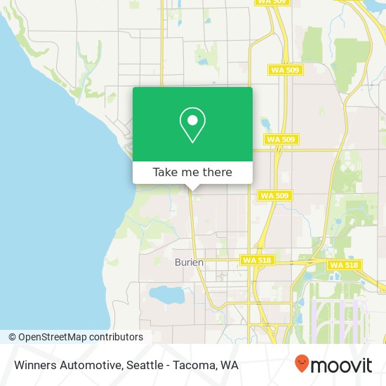 Winners Automotive map