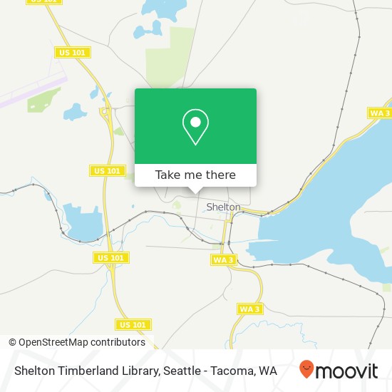 Shelton Timberland Library map