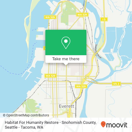 Mapa de Habitat For Humanity Restore - Snohomish County