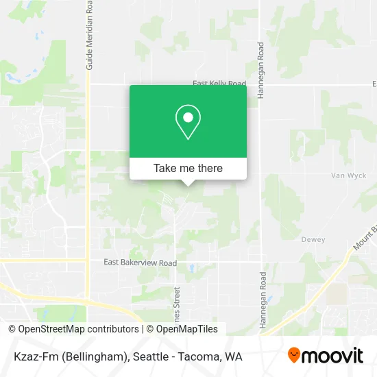 Kzaz-Fm (Bellingham) map