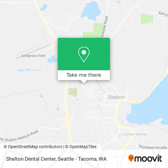 Mapa de Shelton Dental Center