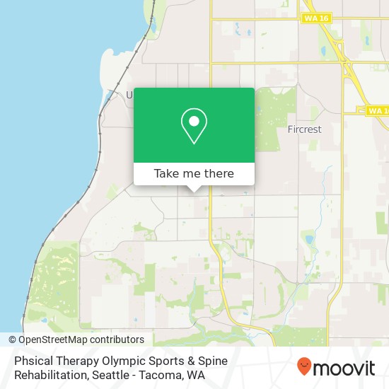 Phsical Therapy Olympic Sports & Spine Rehabilitation map
