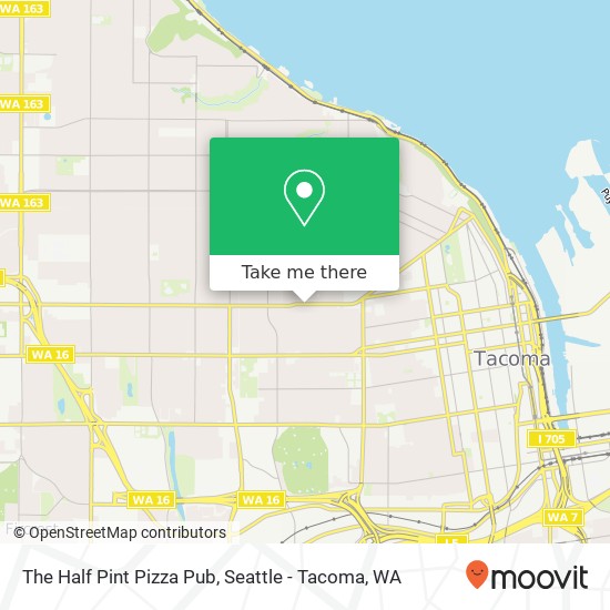 The Half Pint Pizza Pub map