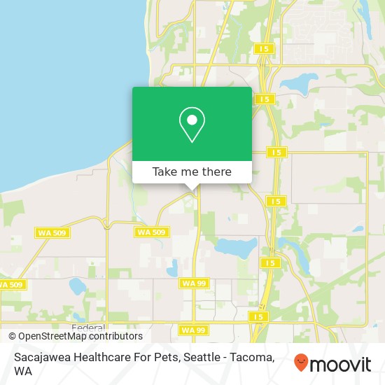 Mapa de Sacajawea Healthcare For Pets