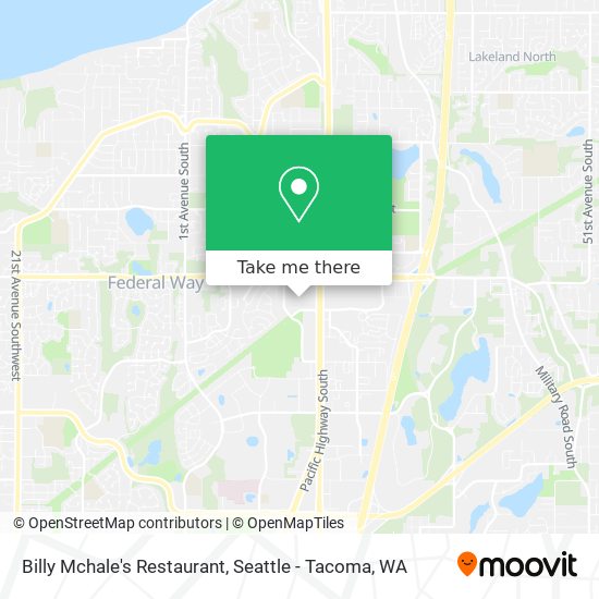 Billy Mchale's Restaurant map