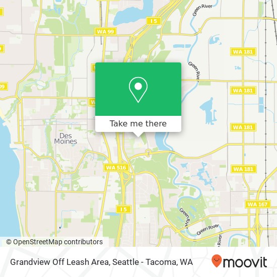 Mapa de Grandview Off Leash Area