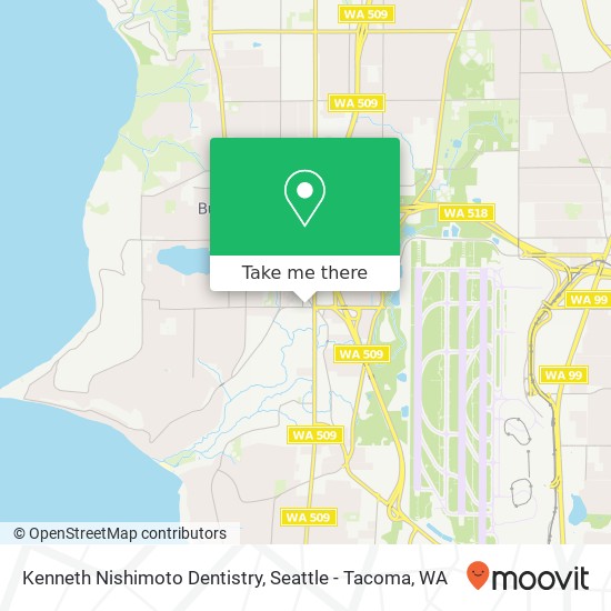 Kenneth Nishimoto Dentistry map