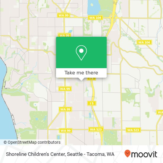 Shoreline Children's Center map