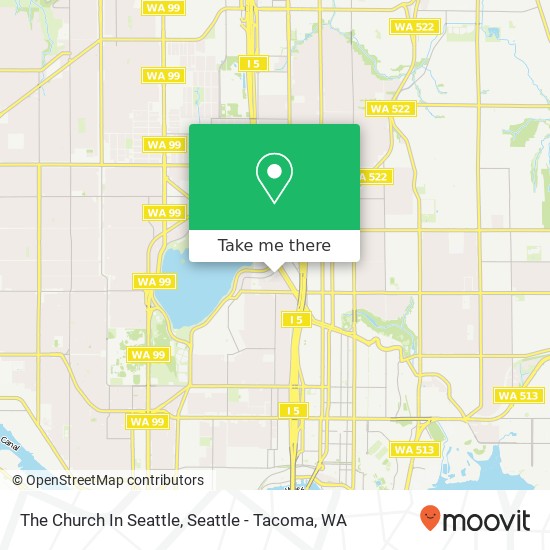 The Church In Seattle map