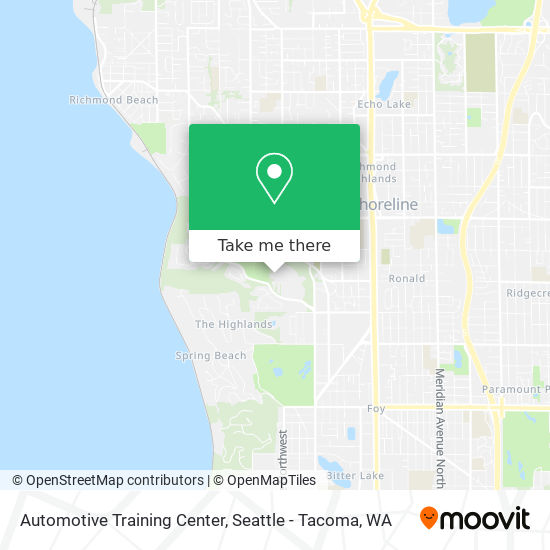 Automotive Training Center map