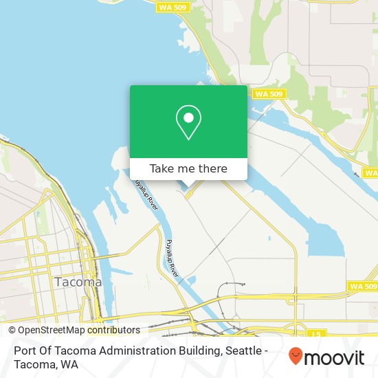 Port Of Tacoma Administration Building map