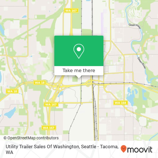 Utility Trailer Sales Of Washington map