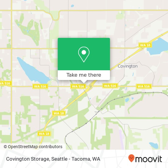 Covington Storage map
