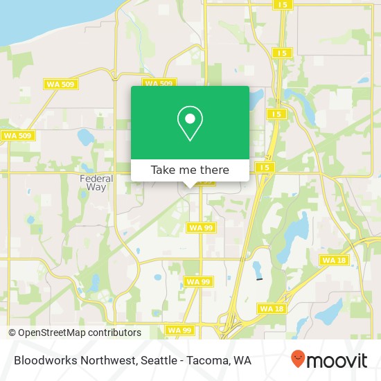 Bloodworks Northwest map