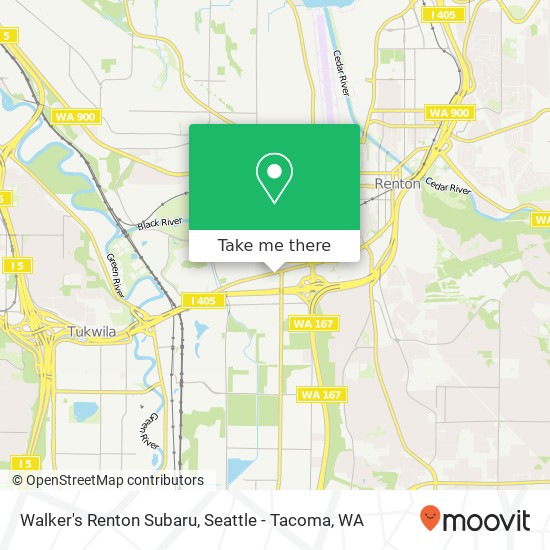 Mapa de Walker's Renton Subaru