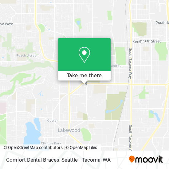 Comfort Dental Braces map