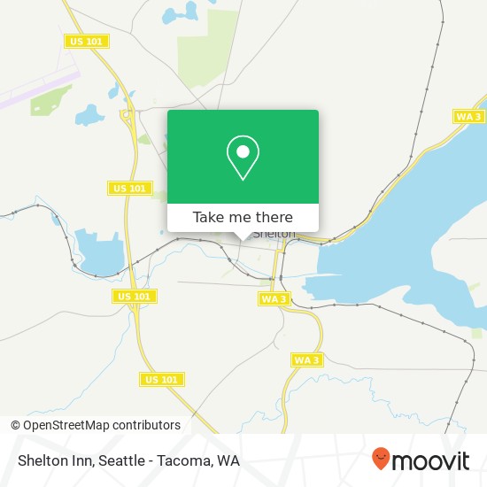 Shelton Inn map