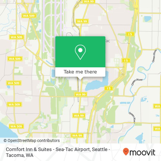 Mapa de Comfort Inn & Suites - Sea-Tac Airport