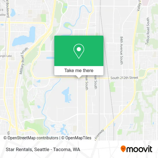 Star Rentals map