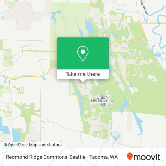 Redmond Ridge Commons map