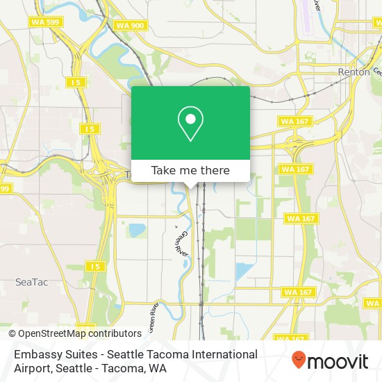 Mapa de Embassy Suites - Seattle Tacoma International Airport