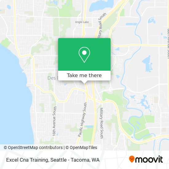 Excel Cna Training map