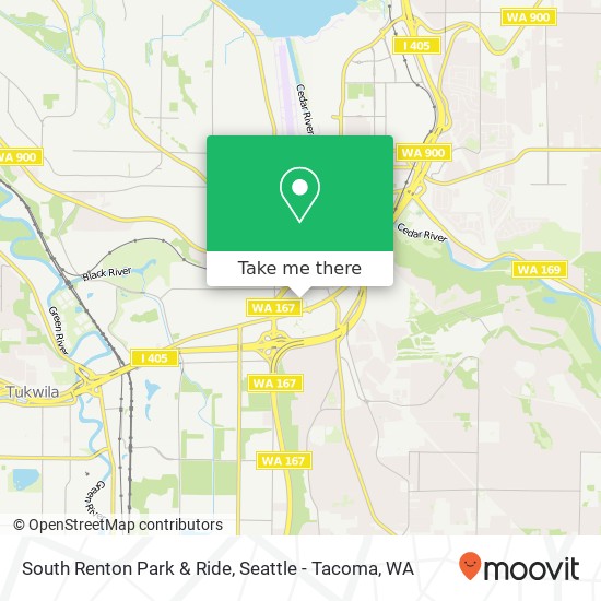 Mapa de South Renton Park & Ride