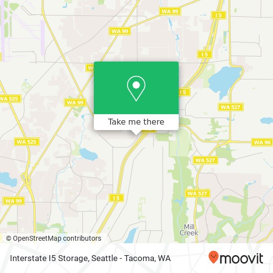 Mapa de Interstate I5 Storage