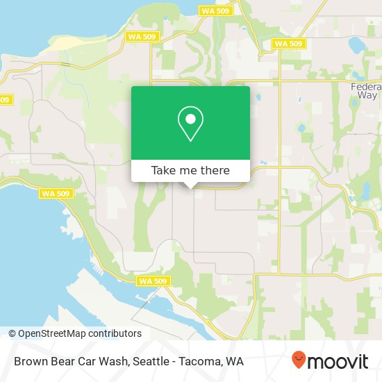 Mapa de Brown Bear Car Wash