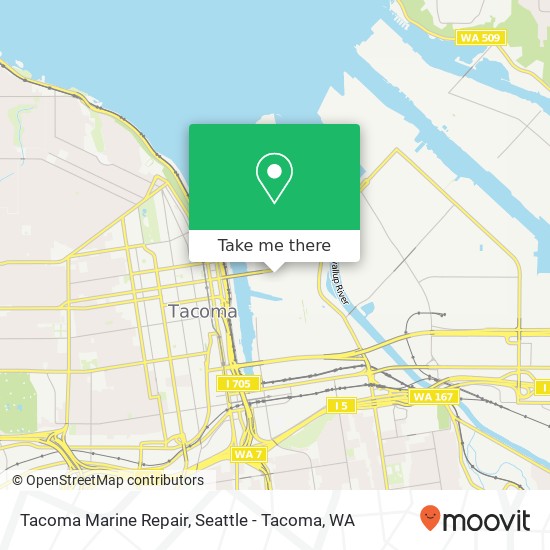 Tacoma Marine Repair map