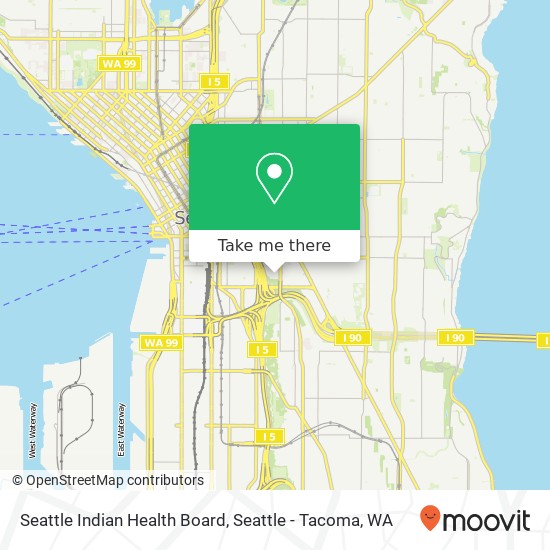 Mapa de Seattle Indian Health Board