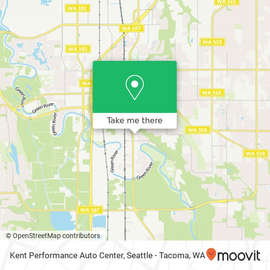 Mapa de Kent Performance Auto Center