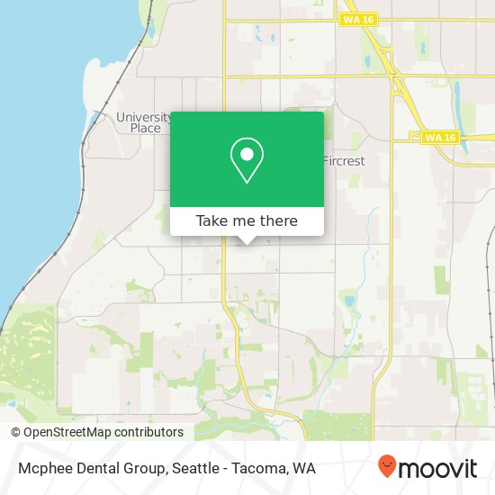 Mcphee Dental Group map