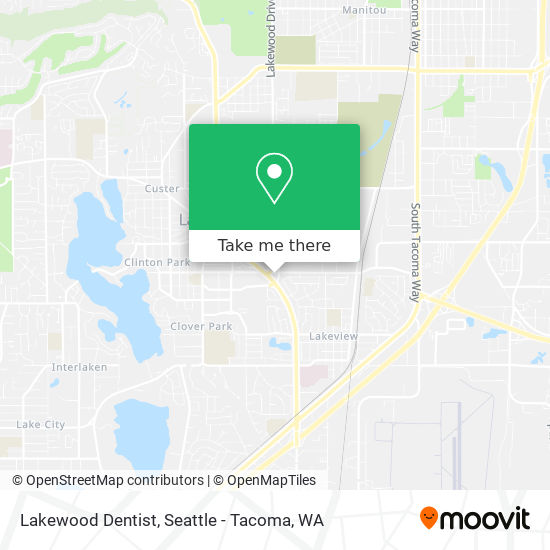 Mapa de Lakewood Dentist