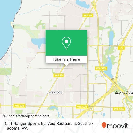 Cliff Hanger Sports Bar And Restaurant map