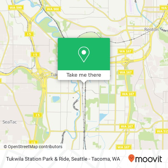 Mapa de Tukwila Station Park & Ride