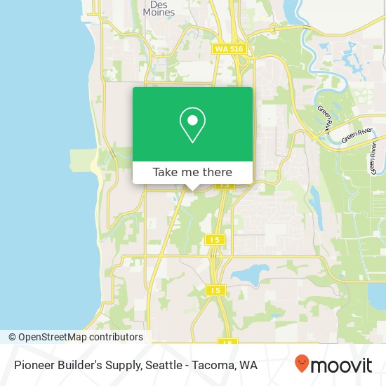 Pioneer Builder's Supply map