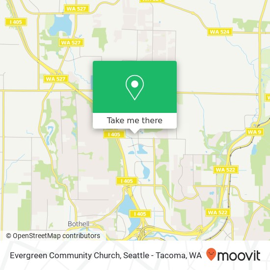 Mapa de Evergreen Community Church