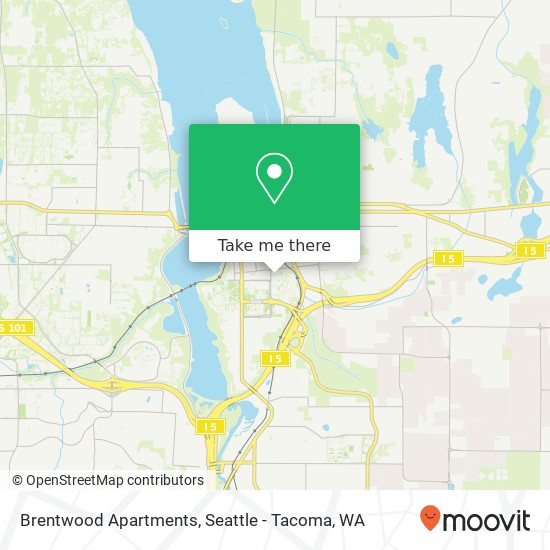 Mapa de Brentwood Apartments